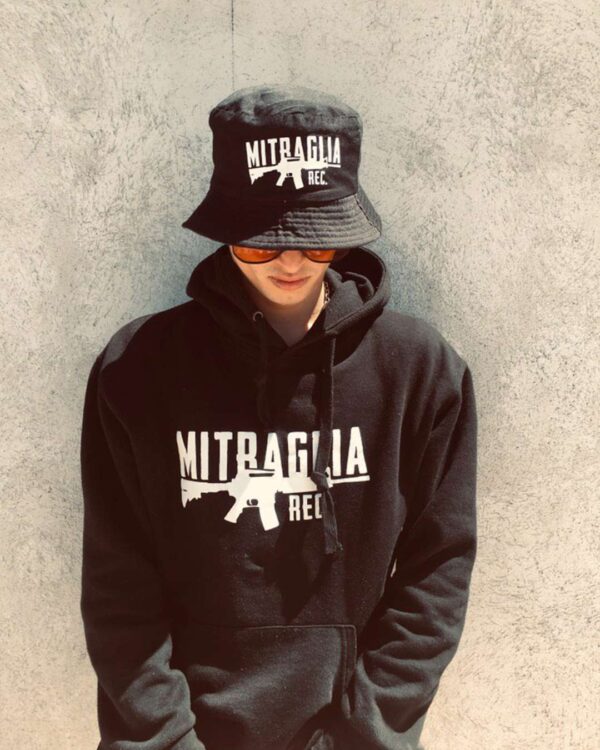 Mitraglia Rec. - B3nnaz wearing the Official Black Hat, Product Shot